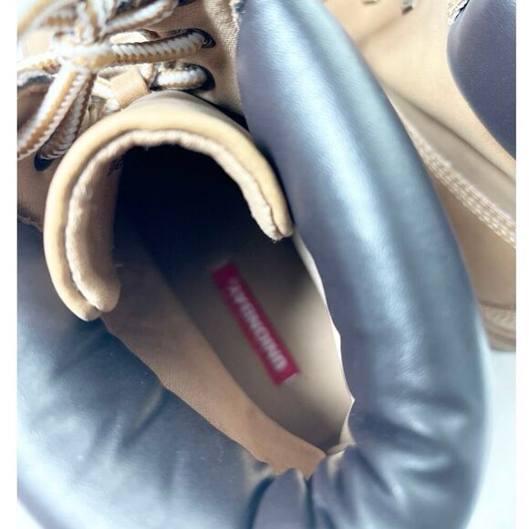 Unionbay Women’s Wheat Faux Suede Macon Lace Up Winter Boots Size 9 - Picture 5 of 6